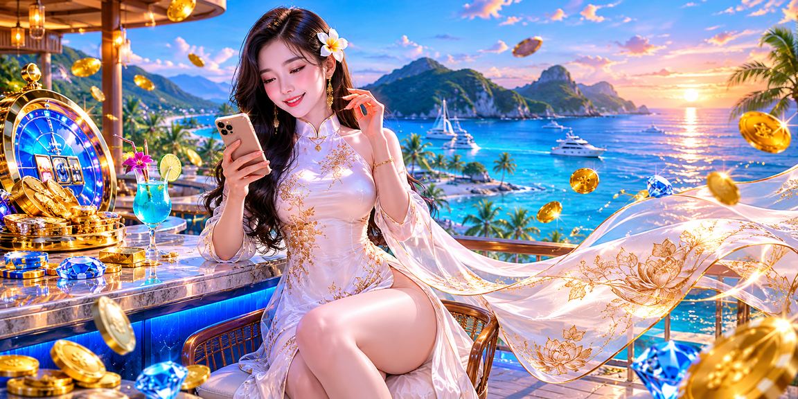 Người phụ nữ mặc áo dài tại Côn Đảo trải nghiệm casino di động và nhận ưu đãi trên điện thoại